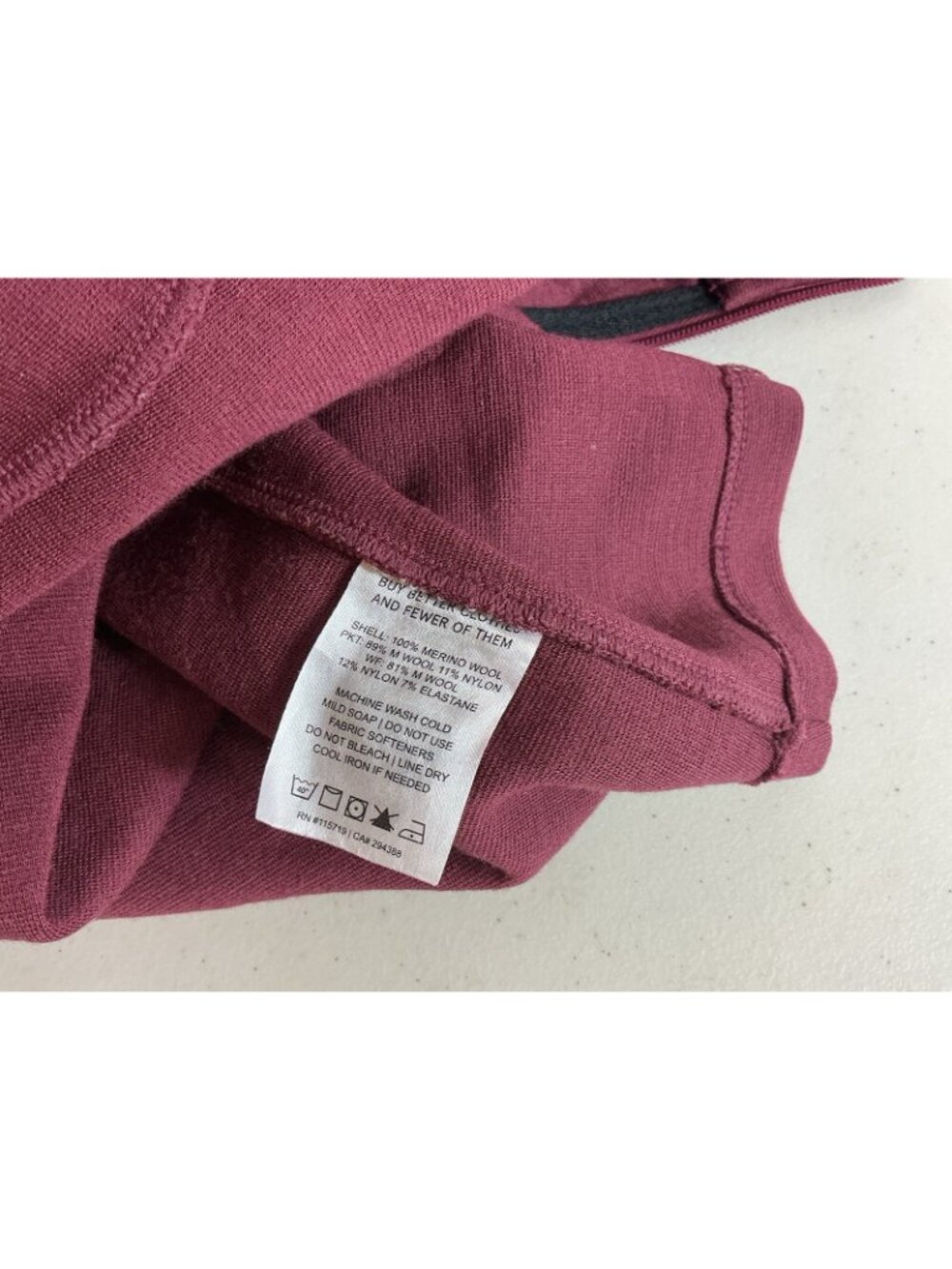 Ibex Merino Wool Full Zip Jacket Womens Small - Picture 6 of 6
